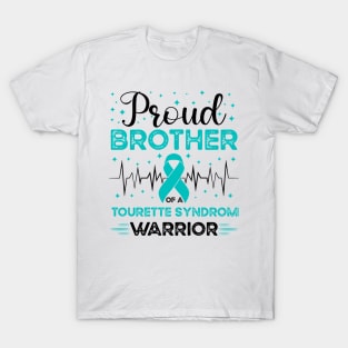 Proud Brother Of A Tourette Warrior Tourette Syndrome Awareness T-Shirt